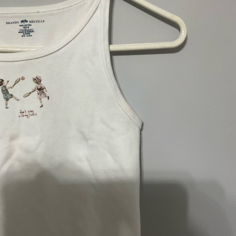 Brandy Melville Don’t Play With My Heart Tank - Picture 5 of 6